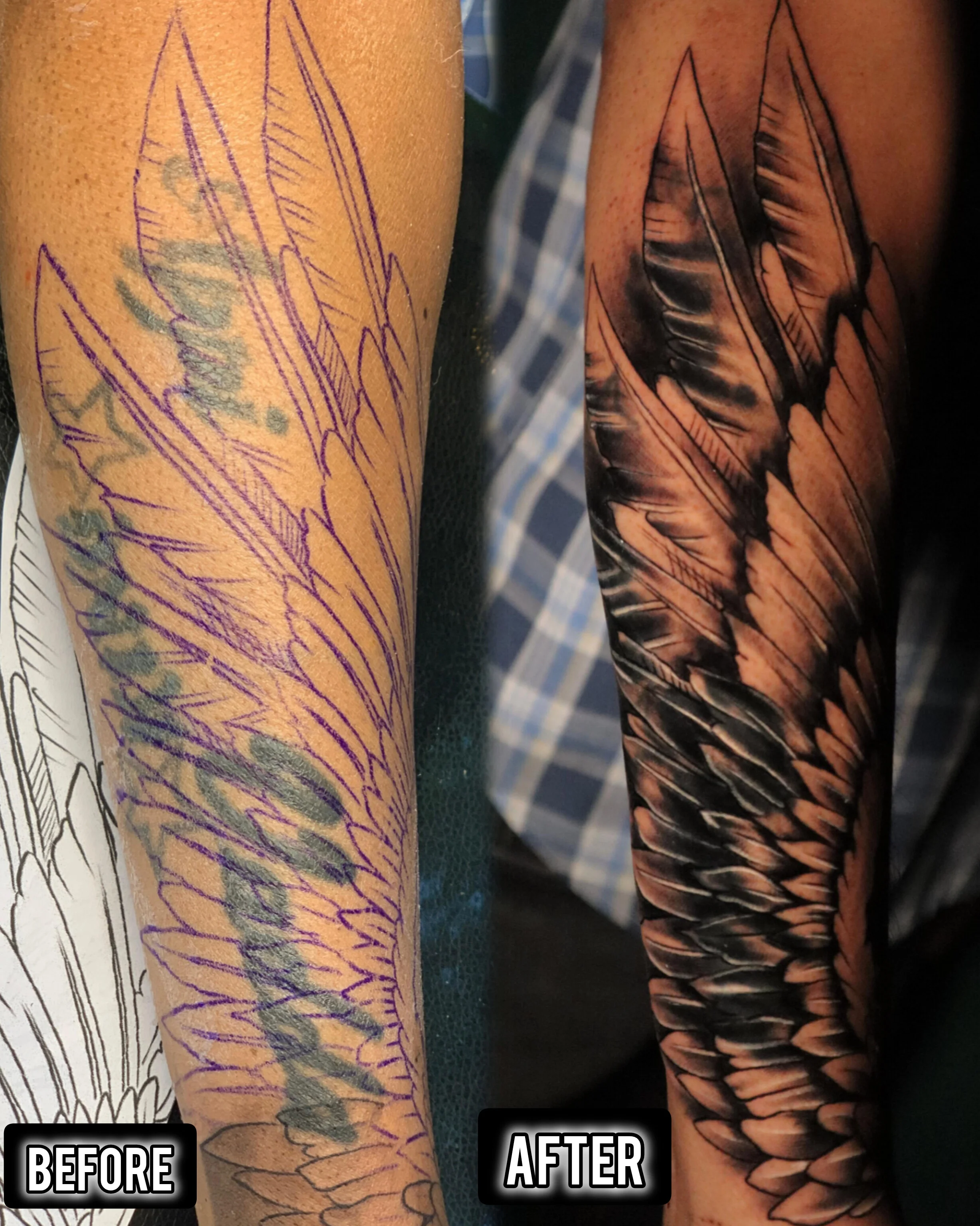 Eagle Wings Cover-up