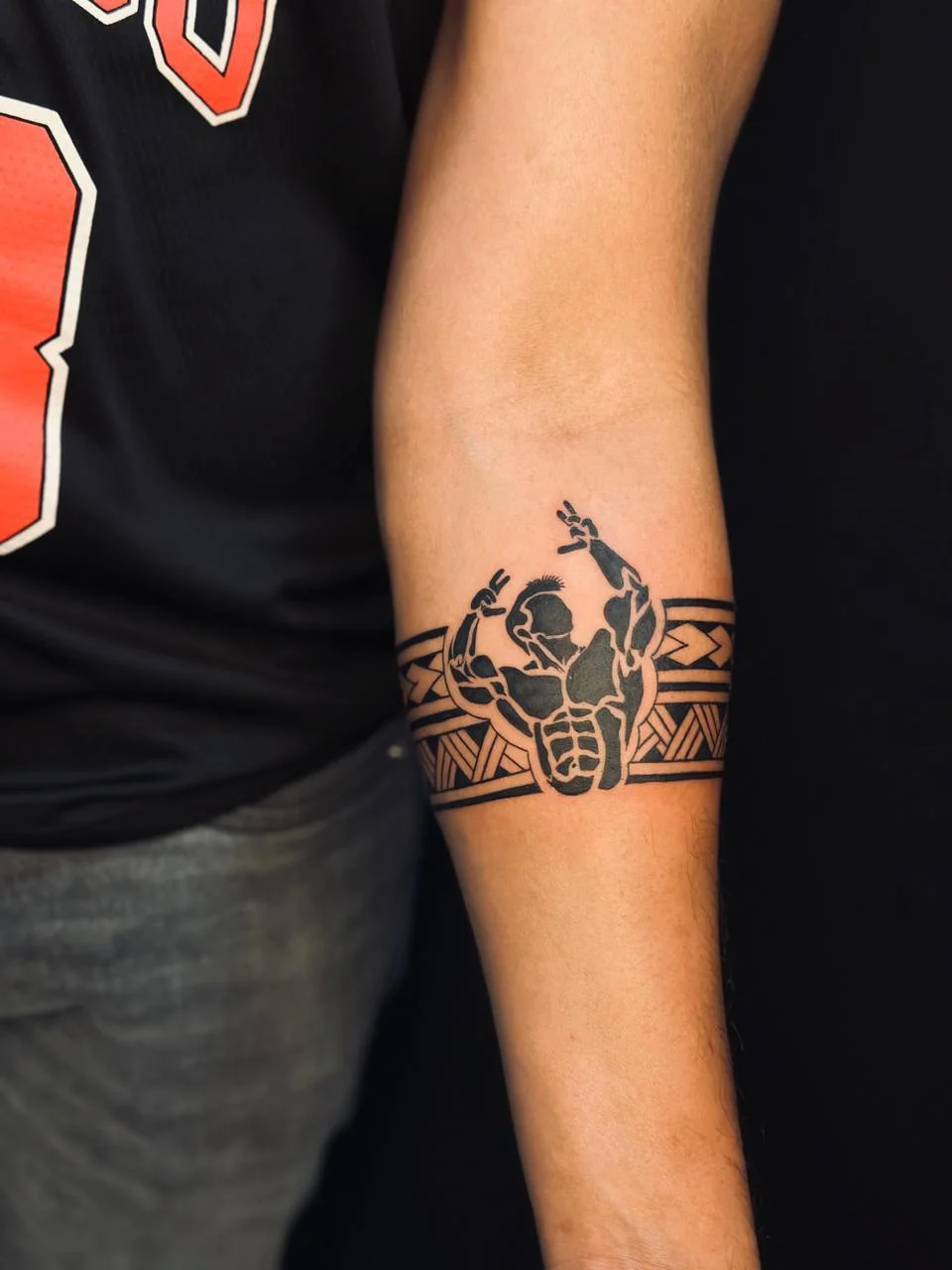 Geometric Band Tattoo