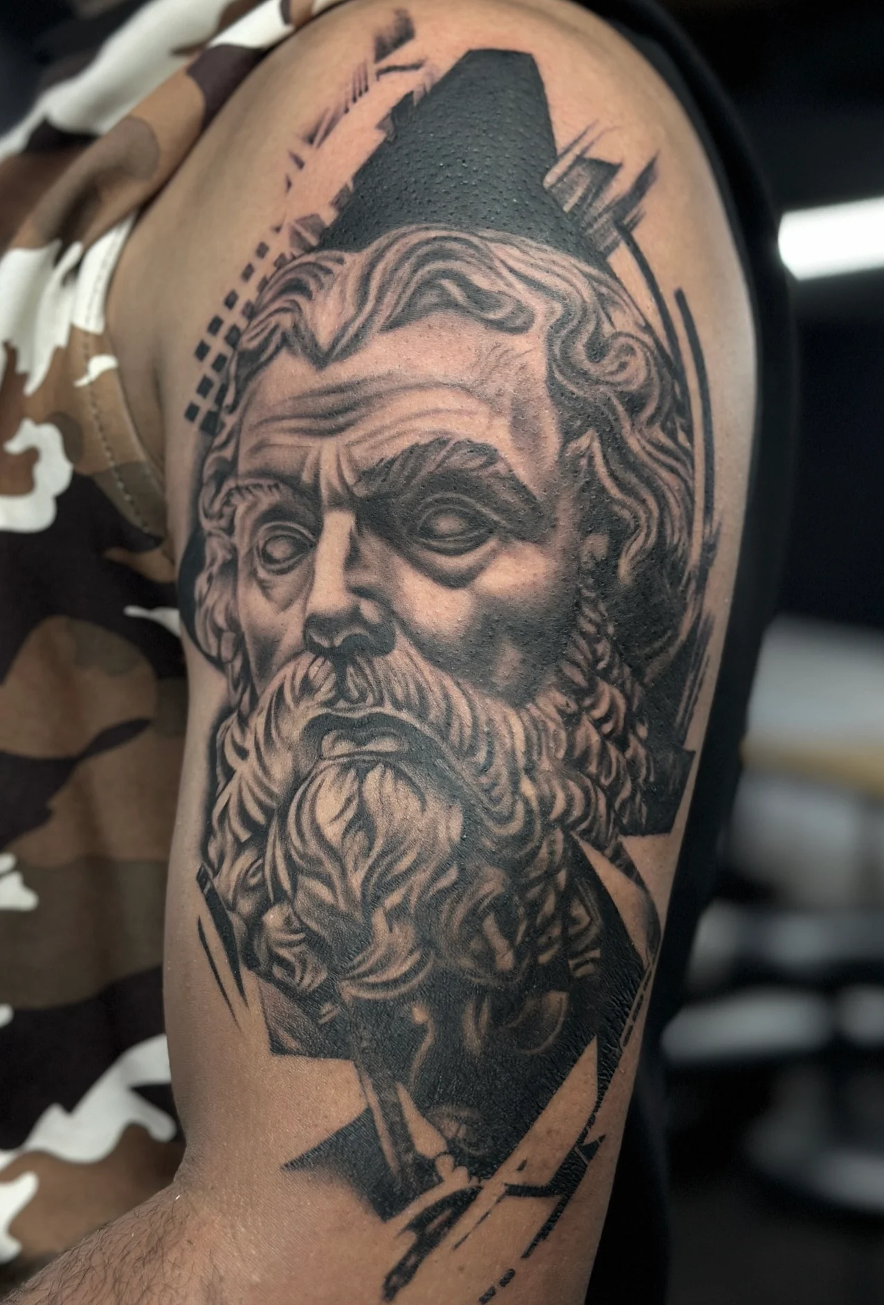 Philosopher Portrait Tattoo