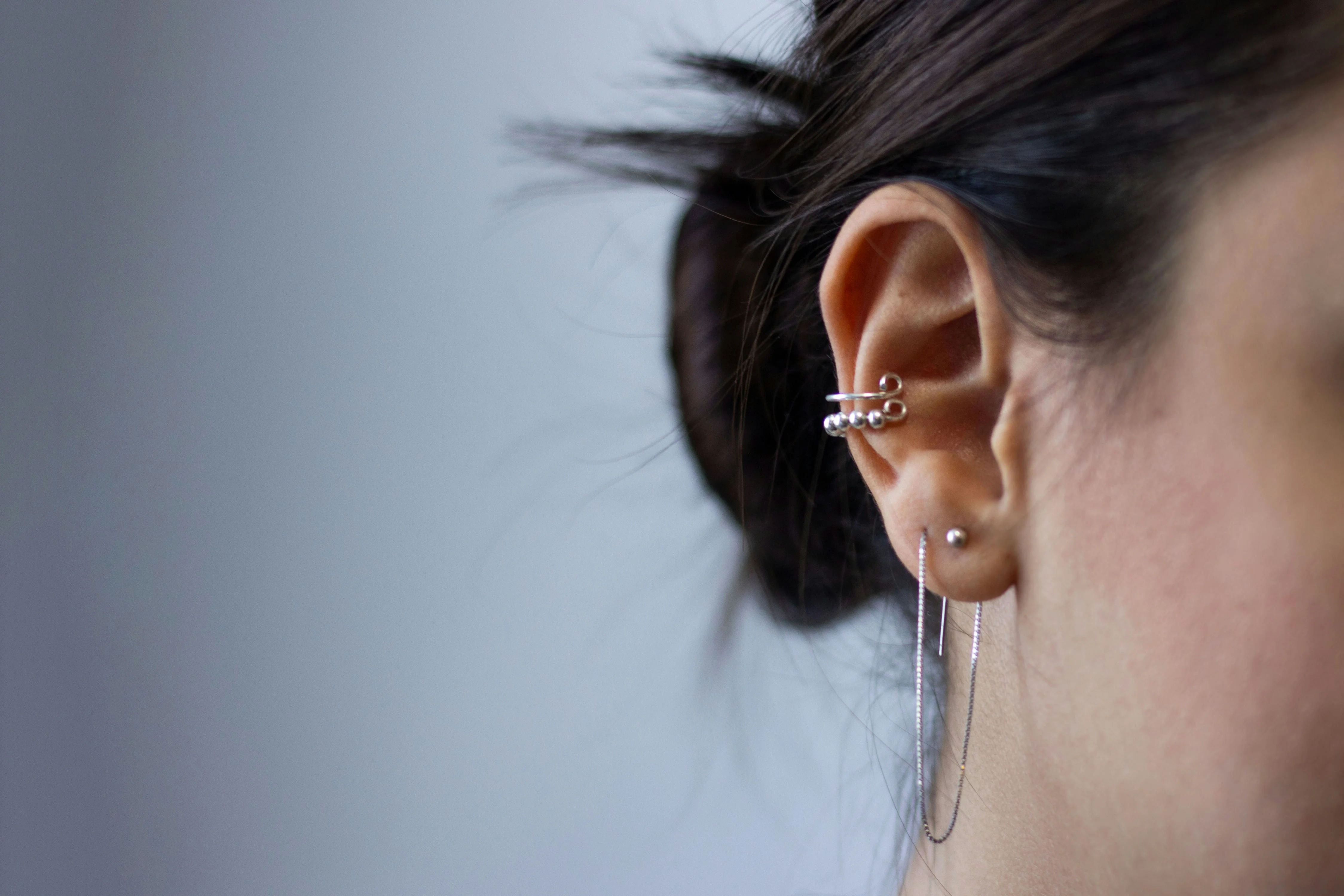 Right Ear Piercing Styling